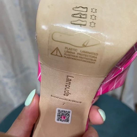 LARROUDEBRAND NEW! Dolly Argyle Platform Mule Size: 7